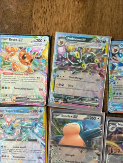 2025 Pokemon Prismatic Evolutions Double Rare EX 12 Card Lot Umbreon Eevee - Image 2