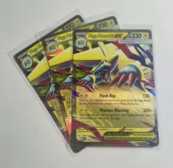 3x Mega Manectric EX 050/132 Mega Evolution Double Rare Pokemon NM Cards - Image 1