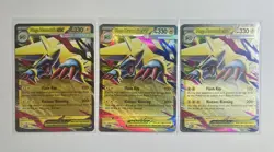 3x Mega Manectric EX 050/132 Mega Evolution Double Rare Pokemon NM Cards - Image 2