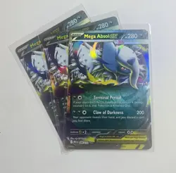 3x Mega Absol EX 086/132 Double Rare - Pokemon TCG Mega Evolution - NM Cards - Image 1