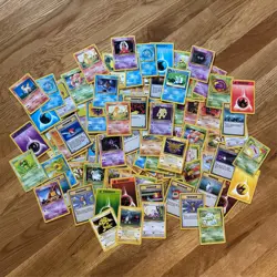 Vintage Pokemon Card Lot (97) Base, Jungle, Fossil, Team Rocket WOTC 1999 - Image 1
