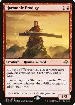 Harmonic Prodigy MTG Modern Horizons 2 Rare NM x1 - Magic Card - Image 1