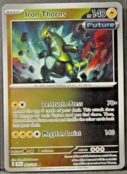 1 POKEMON CARD TCG/IRON THORNS FUTURE/062/162/RARE/REVERSE HOLO/2024 - Image 1