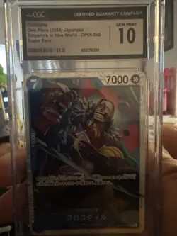 One Piece CCG Crocodile Parallel Card OP09-046 Emperors in the New World - Image 1