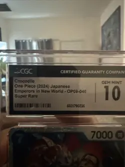 One Piece CCG Crocodile Parallel Card OP09-046 Emperors in the New World - Image 3