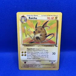 Raichu - 29/62 - Pokemon Fossil Unlimited Rare Card WOTC 90 HP 1999 - Image 1