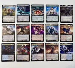 MTG Final Fantasy Extended Art Commander Cards. Sephiroth. Kefka. NM - Image 1