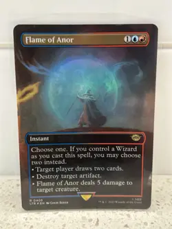MTG Flame of Anor Foil #203 Lord of the Rings Tales of Middle-Earth Magic Card - Image 1
