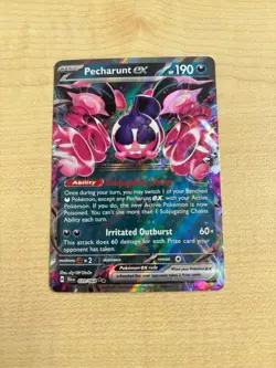Pecharunt EX 039/064 Double Rare Shrouded Fable Pokemon TCG Card NM/M Condition - Image 1