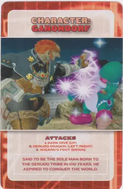 Ganondorf - 2001 Super Smash Bros. Melee Battle Card Magazine Exclusive Zelda - Image 1