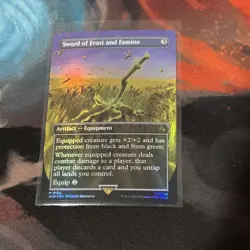 Sword of Feast and Famine (Borderless) -Foil Near Mint MTG - Image 1