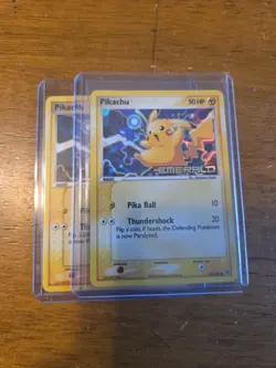 Pokemon Pikachu TCG Reverse Holo Stamped EX Emerald Card 60/106 With Bonus - Image 1