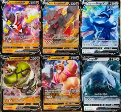 HUGE POKEMON V FULL ART ULTRA RARE HOLO FOIL 14 CARD LOT - NM-M - Image 4