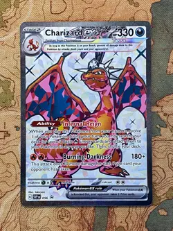 Pokemon Card TCG - Charizard ex SVP 056 Black Star Promo Scarlet & Violet NM - Image 1