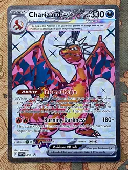 Pokemon Card TCG - Charizard ex SVP 056 Black Star Promo Scarlet & Violet NM - Image 2