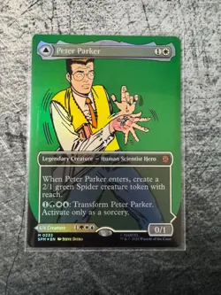 Peter Parker (0232) (Borderless) Marvel's Spider-Man Foil - MTG- See Description - Image 1