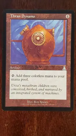 Thran Dynamo Urza's Destiny EX/LP #139 MTG Magic the Gathering Artifact Uncommon - Image 1