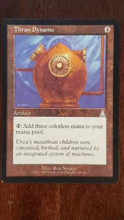 Thran Dynamo Urza's Destiny EX/LP #139 MTG Magic the Gathering Artifact Uncommon - Image 3