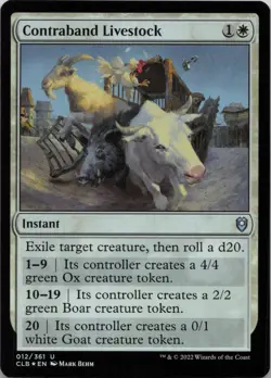 Contraband Livestock - FOIL - U Commander Legends: Battle for Baldur's Gate 12 - - Image 1