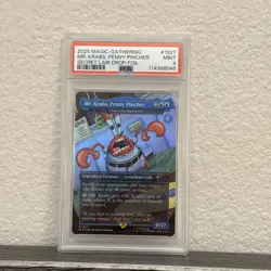 PSA 9 Mr. Krabs, Penny Pincher (Charix), Foil, Spongebob Secret Lair Drop, MTG - Image 1