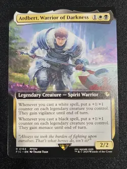 Mtg Final Fantasy: Ardbert, Warrior of Darkness Extended Art - NM - Image 1