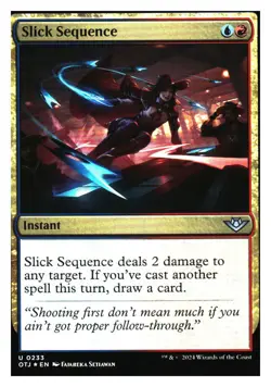 Slick Sequence (foil) Outlaws of Thunder Junction MTG - NM+ *Mythic Relics* - Image 1