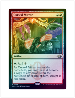 1x Cursed Mirror, Foil, Modern Horizons 3, Magic MTG NM - Image 1