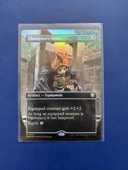 Champion's Helm (Borderless) Commander Masters Foil - Image 1