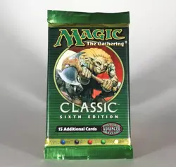 MTG Classic 6th Sixth Edition English Booster Pack - factory Sealed - Image 1