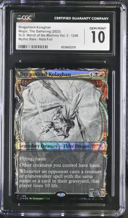 DRAGONLORD KOLAGHAN Secret Lair Halo Foil Mythic CGC 10 MTG EDH [Nostalgium] - Image 1