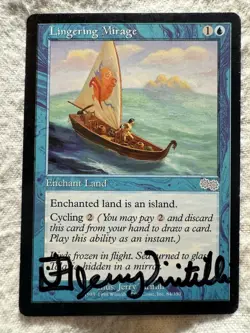 MTG - Lingering Mirage - Urza's Saga - NM - Artist Signed - Free Shipping! - Image 1