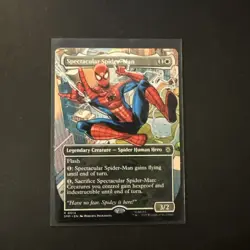 MAGIC MTG MARVEL SPIDER-MAN 0014 R SPECTACULAR SPIDER-MAN BORDERLESS NON-FOIL - Image 1