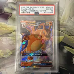Charizard GX SM211 Pokemon PSA 10 GEM MINT Hidden Fates Full Art Tin Promo - Image 1