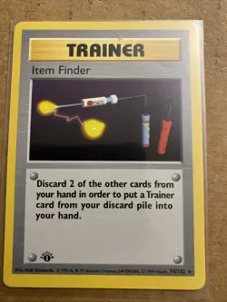 Pokemon TCG Item Finder Base Set 74/102 1st Edition Never Played Near Mint - Image 1