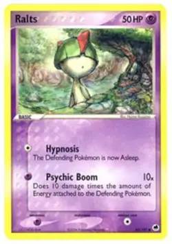 1x - Ralts - 60/101 - Common LP, English Pokemon EX Dragon Frontiers - Image 1