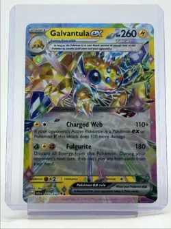 GALVANTULA EX 2024 POKEMON STELLAR CROWN DOUBLE RARE HOLO 051/142 Q1303 - Image 1