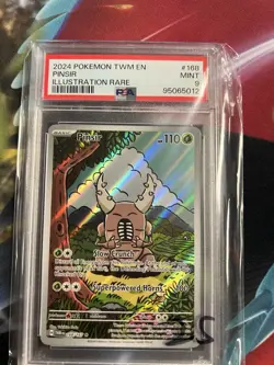 PSA 9 Mint Pinsir 168/167 Illustration Rare Full Art - Pokemon SV06 TWM - Image 1