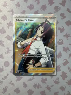 Cheren's Care - 168/172 - Pokemon Brilliant Stars Sword Shield Full Art Card NM - Image 1