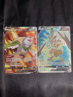 Pokemon Tcg 2 Card V Lot Chesnaught #171, Kleavor Black star promo SWSH248 NM - Image 1
