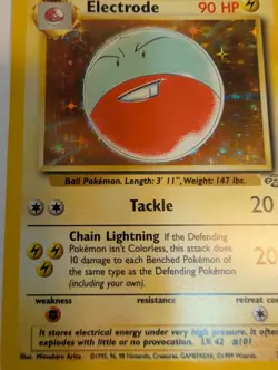 Electrode - Jungle 2/64 Unlimited Holo Rare Pokemon TCG Card LP - Image 1