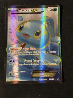 Manaphy EX 116/122 XY: Breakpoint Full Art Ultra Rare Holo Pokemon TCG Card NM - Image 1