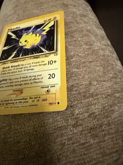 Pokemon Pikachu Card 70/111 First Edition WOTC Neo Genesis Vintage NM Or Mint - Image 4