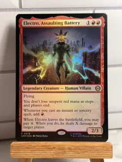 Electro, Assaulting Battery MTG Marvel's Spider-Man FOIL 0076 - Image 1