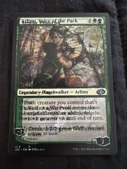 Mtg Misprint Double Print Jumpstart Arlinn Voice Of The Pack / Angelic Protector - Image 1