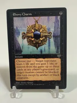 Ebony Charm - Mirage - MTG Magic - Common - Black Instant - Image 2
