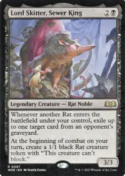MTG Lord Skitter, Sewer King, VLP, English Wilds of Eldraine Magic Card - Image 1
