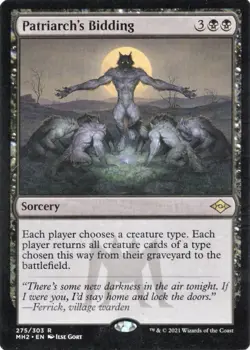 Patriarch's Bidding MTG Modern Horizons 2 Rare NM x1 - Magic Card - Image 1