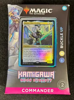 Magic the Gathering MTG KAMIGAWA NEON DYNASTY Commander Deck BUCKLE UP - Image 1