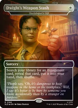 🌟 Dwight’s Weapon Stash (Steelshaper’s Gift) FOIL The OFFICE Secret Lair MTG 🌟 - Image 1
