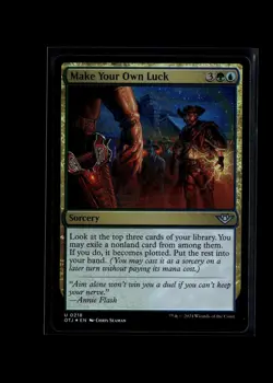 MTG Foil-Make Your Own Luck-Outlaws of Thunder Junction #218 - Image 1